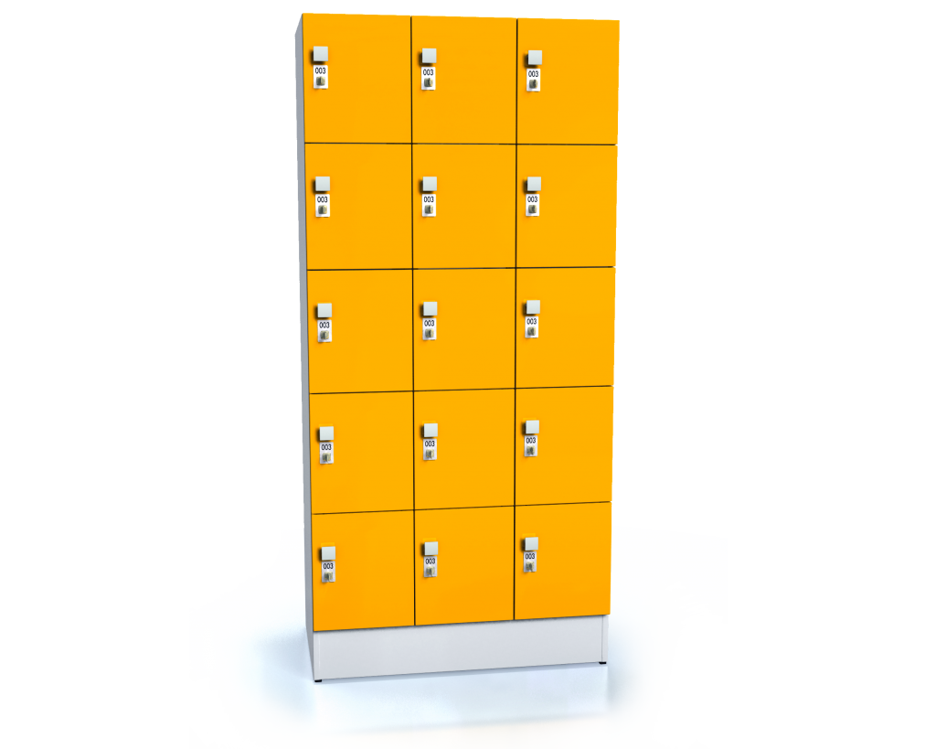 Premium lockers with fifteen lockable boxes ALFORT AD 1920 x 900 x 520